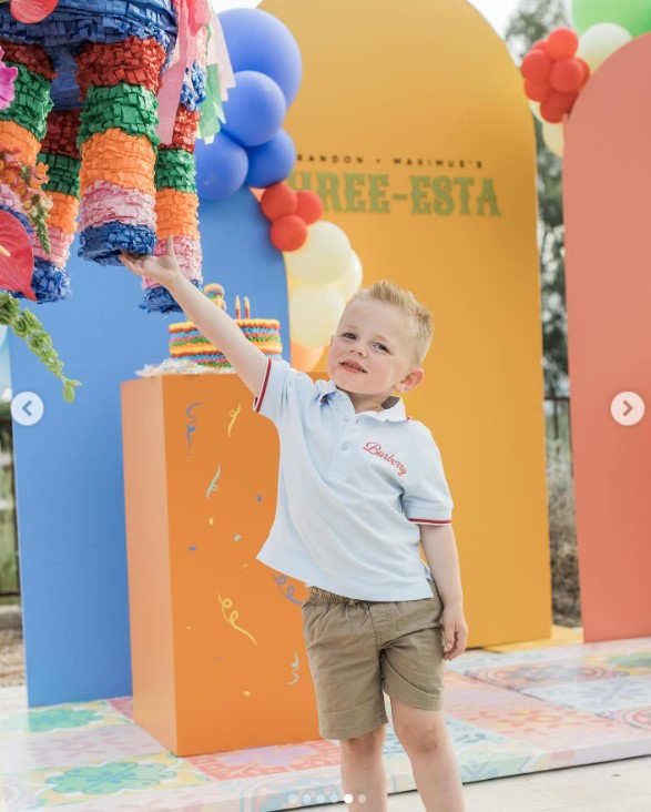 Brandon Freeman celebrating his third birthday in a post uploaded on March 4, 2024 | Source: Instagram/chelseafreeman5 | freddiefreeman