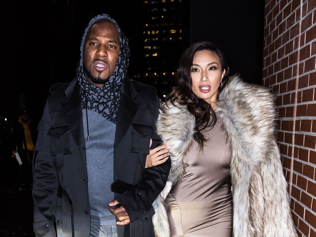 Rapper Jeezy and Jeannie Mai are seen leaving the Christian Siriano Fall Winter 2020 NYFW at Spring Studios on February 06, 2020 in New York City.  | Source: Getty Images