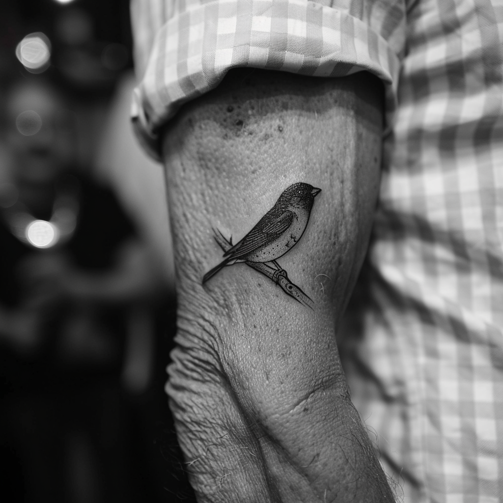 The tattoo on the man's arm | Source: Midjourney
