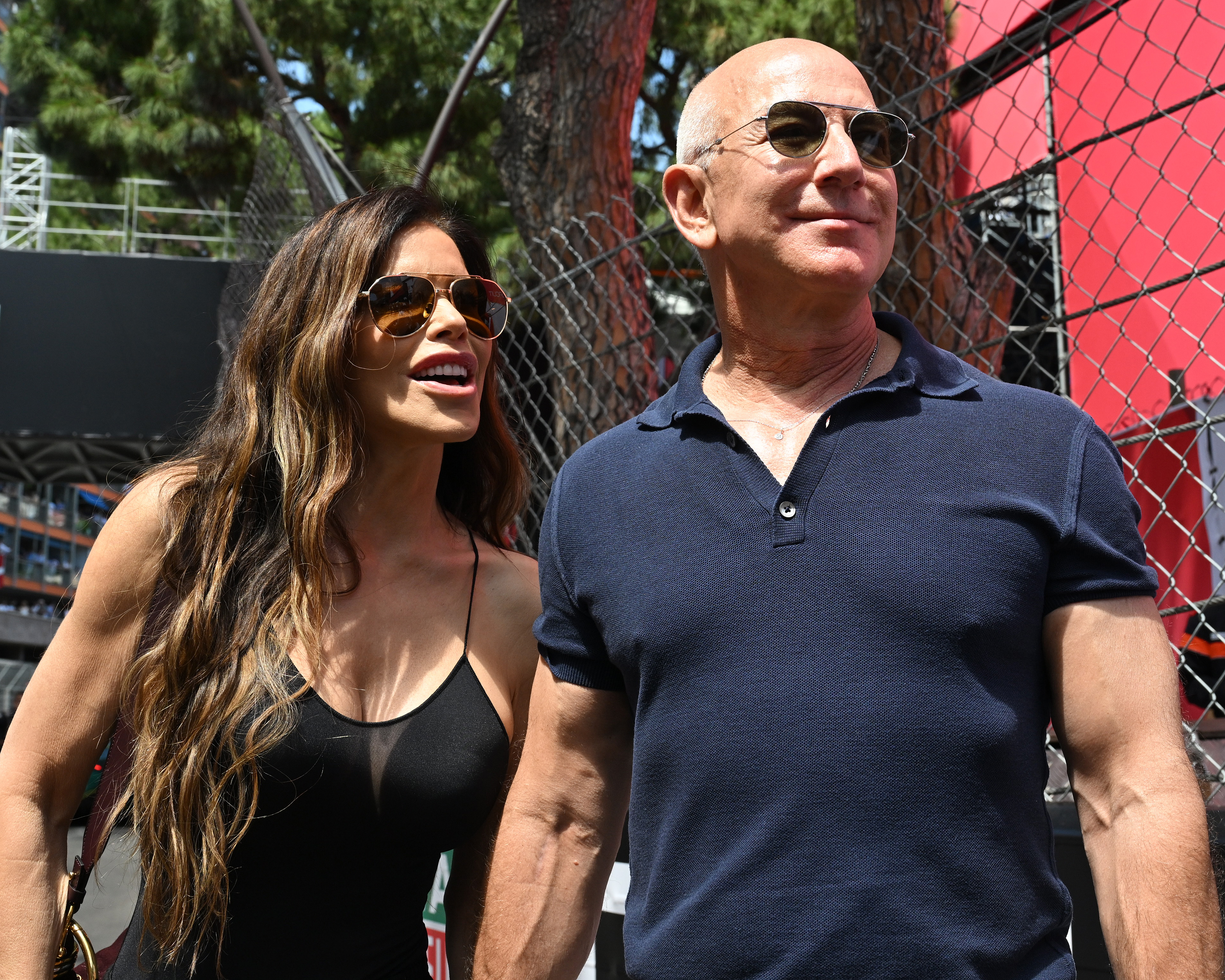 Jeff Bezos and Lauren Sanchez during the F1 Grand Prix of Monaco on May 25, 2025, in Monte-Carlo | Source: Getty Images