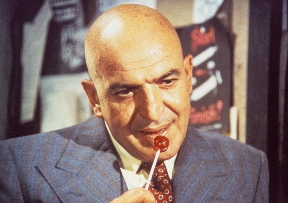 Telly Savalas stars as Detective Lieutenant Theo Kojak in the TV series “Kojak” on November 1, 1986 | Photo: Getty Images