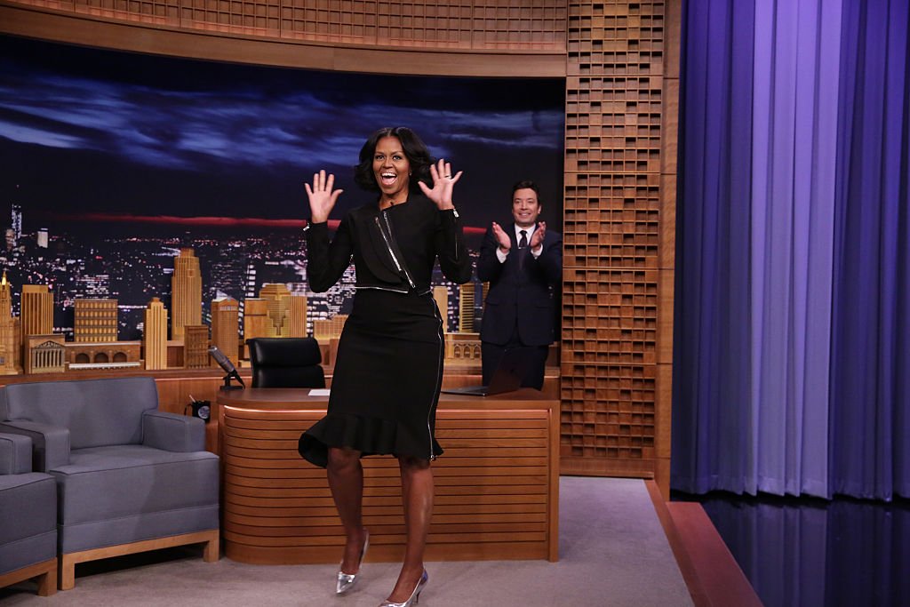 Michelle Obama en una entrevista con Jimmy Fallon, el 11 de enero de 2017. | Foto: Getty Images