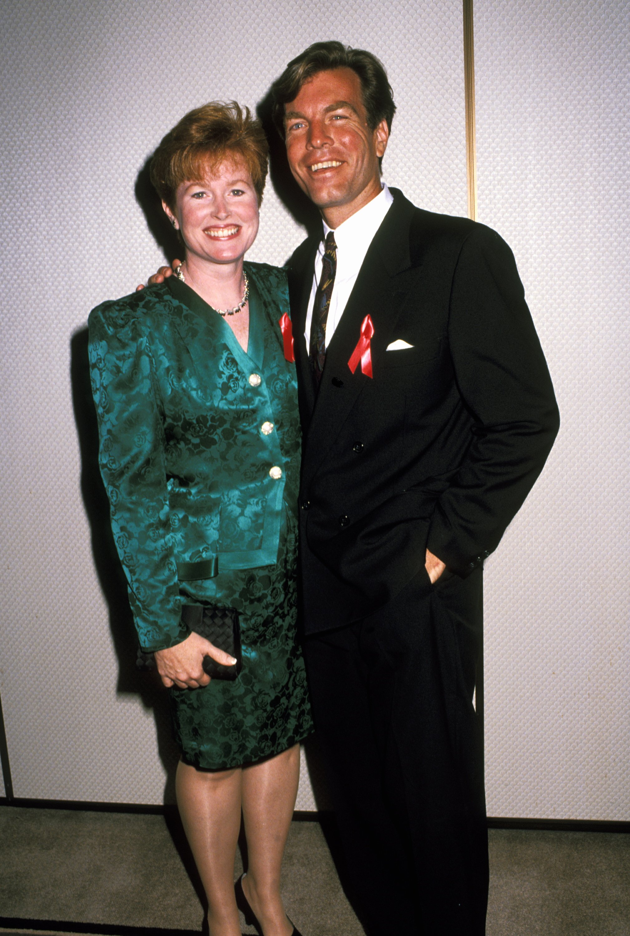  Peter Bergman and wife attend Daytime Emmy Non-Televised Awards on June 20, 1992 at the Universal Sheraton Hotel in Universal City, California | Source: Getty Images