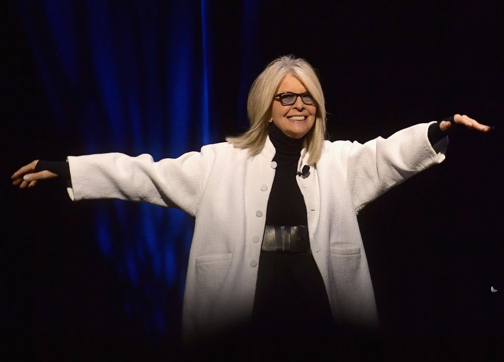 Diane Keaton speaks onstage at CinemaCon 2019 The State of the Industry and STXfilms Presentation, April 2019 | Source: Getty Images