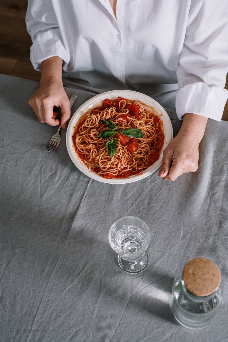 A plate of spaghetti. | Source: Pexels/cottonbro