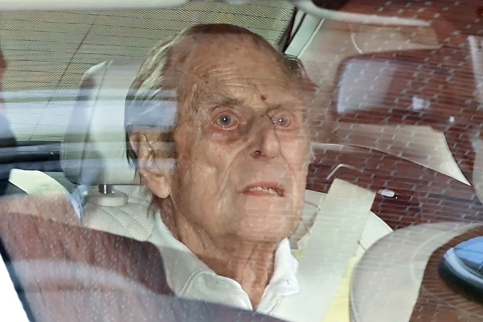 Prince Philip traveling from King Edward VII's Hospital in central London on March 16, 2021. | Getty Images