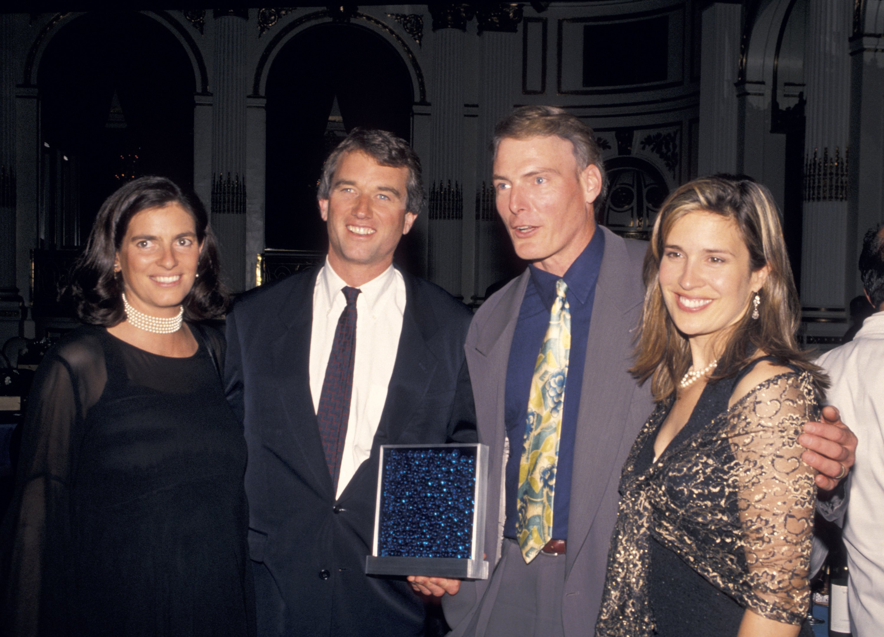 Robert Kennedy Jr. and wife with Christopher Reeve and Dana Reeve  | Source: Getty Images