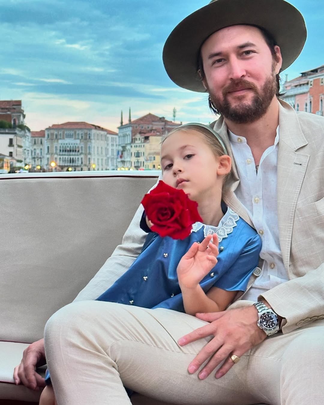 Rani Rose Hudson Fujikawa with her father from a post dated June 16, 2024. | Source: Instagram/katehudson