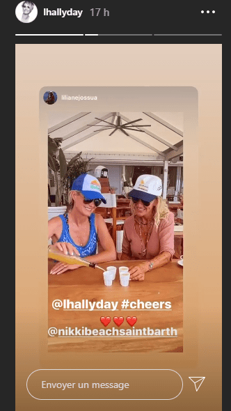 Capture d'écran de la story de laeticia Hallyday | Ihallyday / Instagram