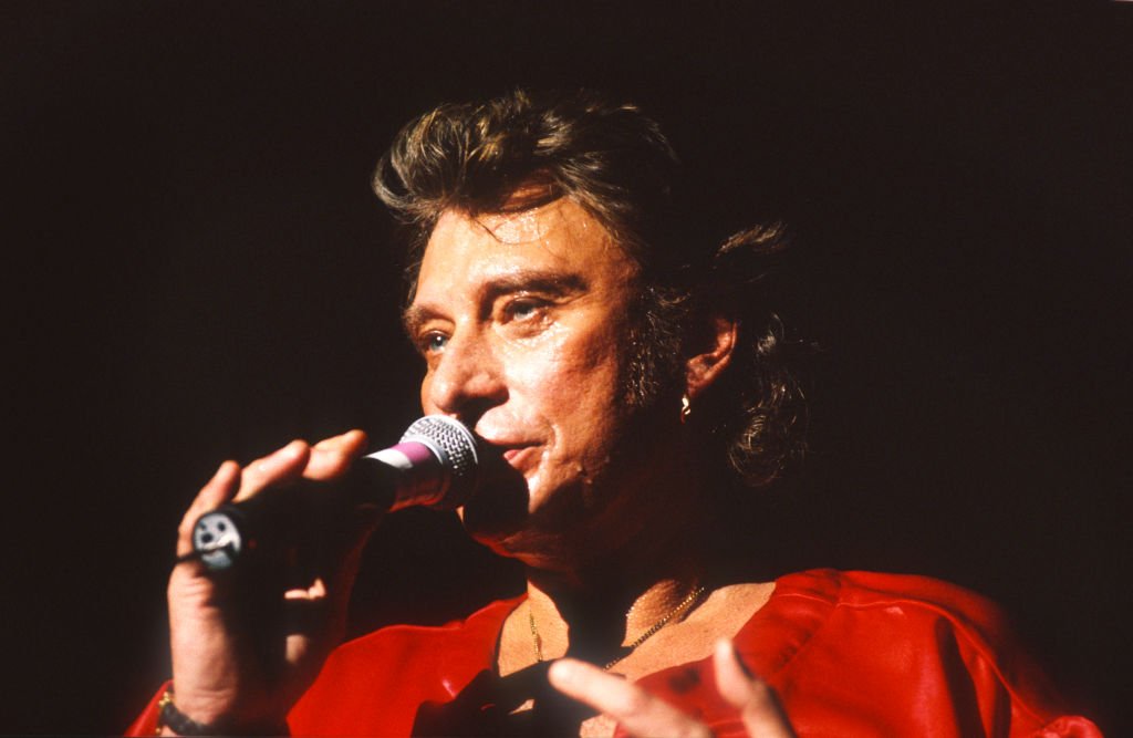 Johnny Hallyday on stage.  .  І Source: Getty Images