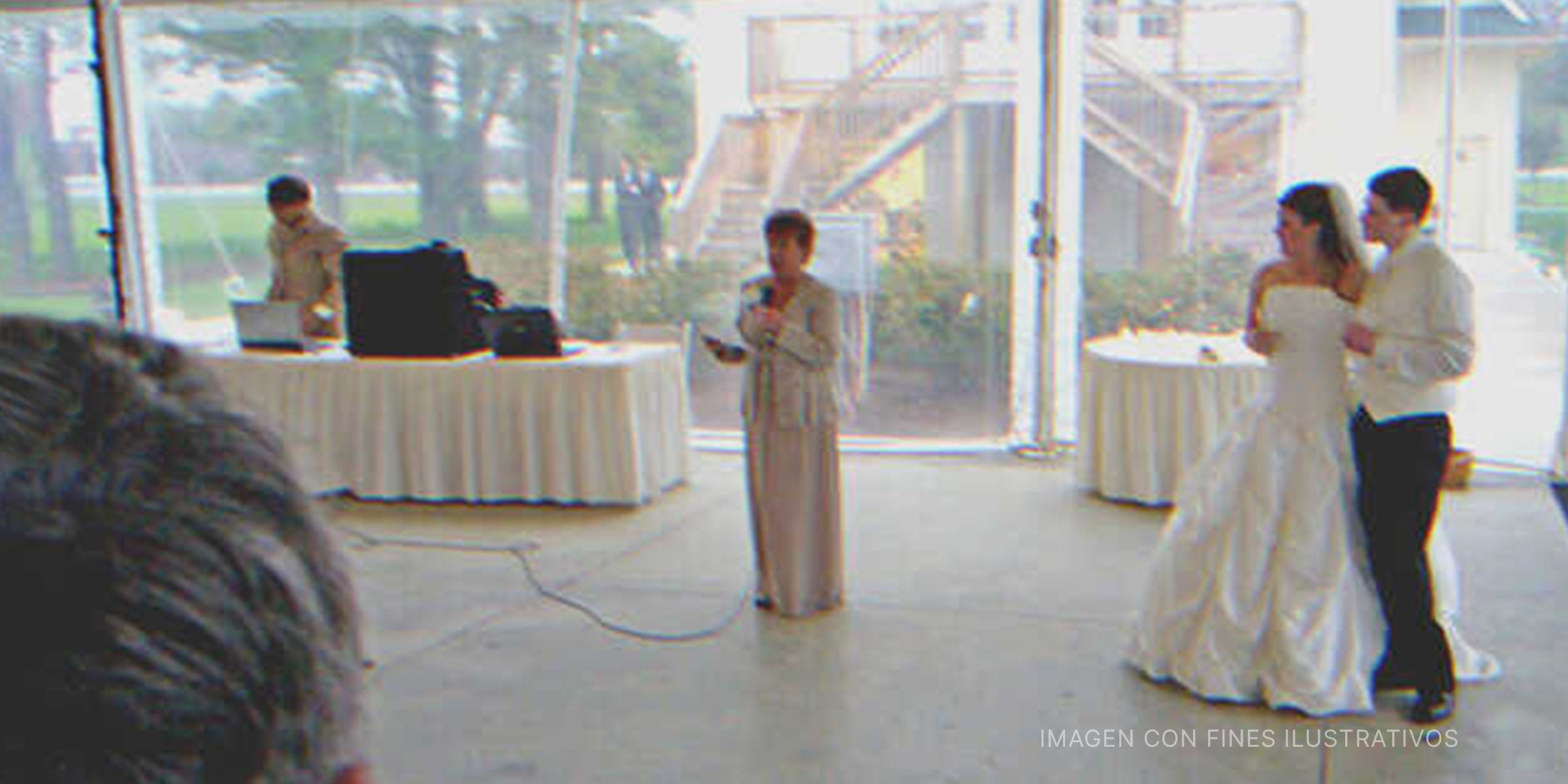 Mujer mayor dando un discurso de boda. | Foto: Flickr/Claytron (CC BY-SA 2.0)