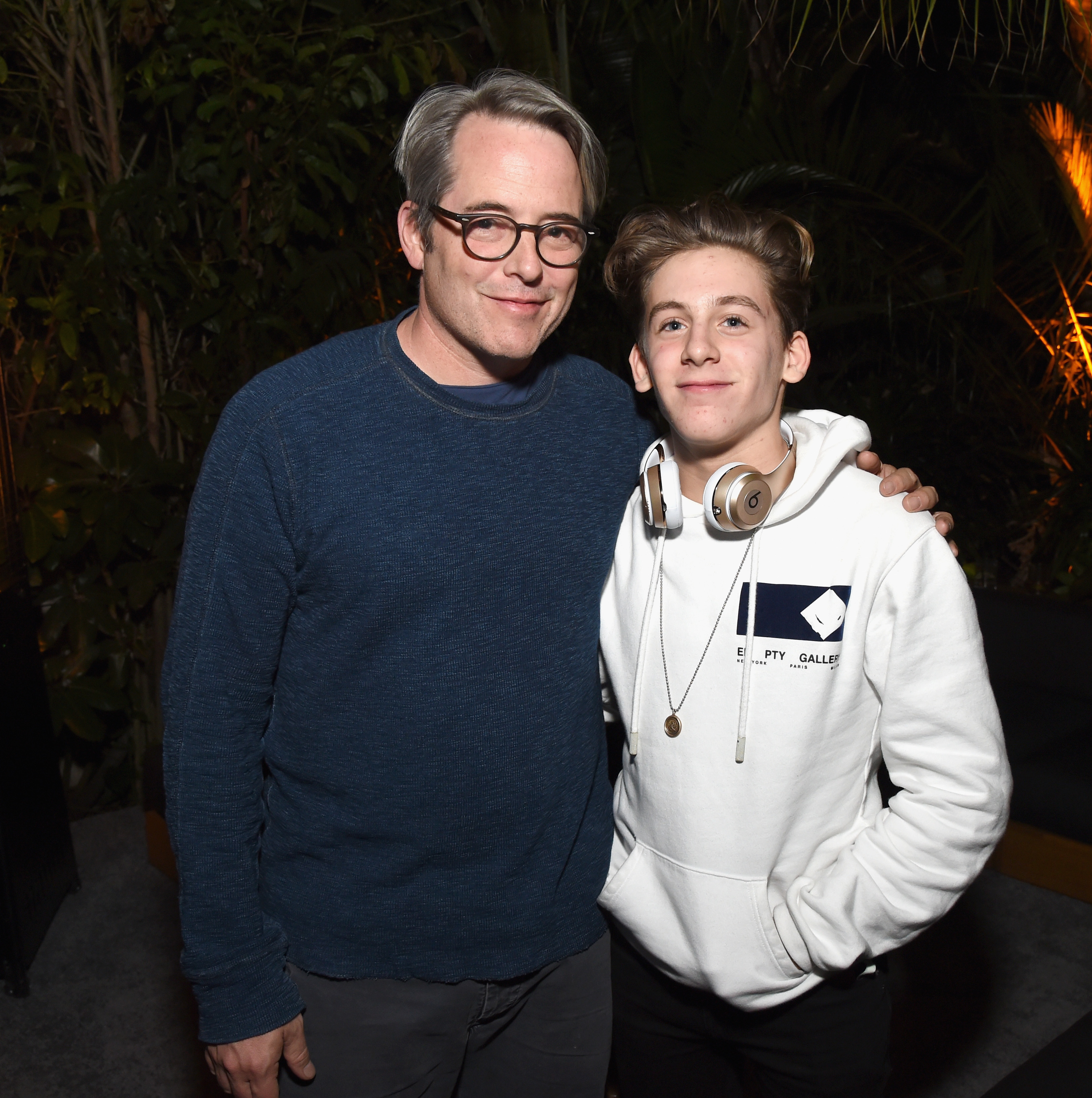 Matthew Broderick and James Broderick at the 2017 GQ Men of the Year party at Chateau Marmont on December 7, 2017 in Los Angeles, California | Source: Getty Images