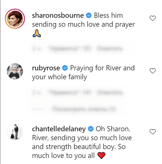 Celebrities react to Sharon Stone's news that her nephew was hospitalized | Source: Instagram/ Sharon Stone