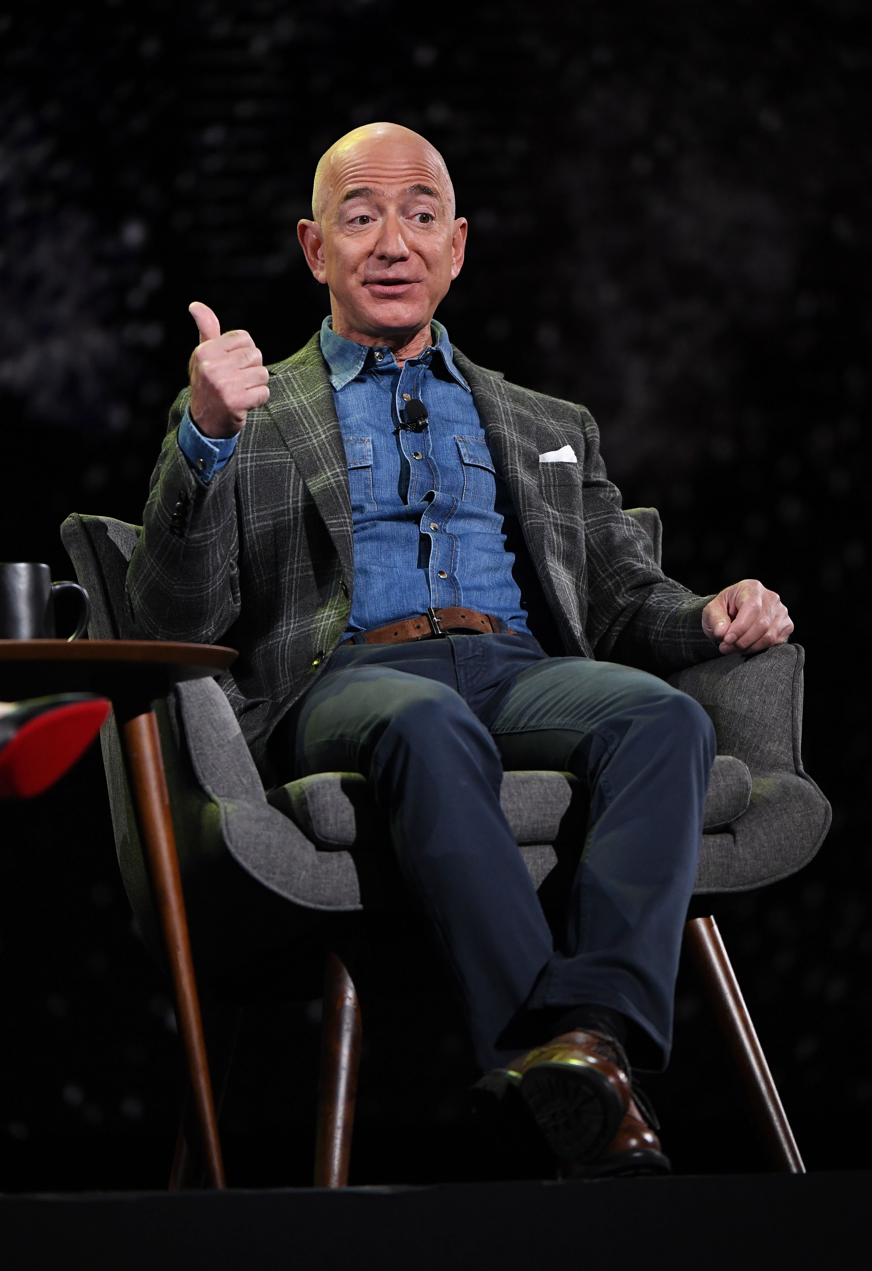 Jeff Bezos at an Amazon conference in Las Vegas on June 6, 2019 | Source: Getty Images 