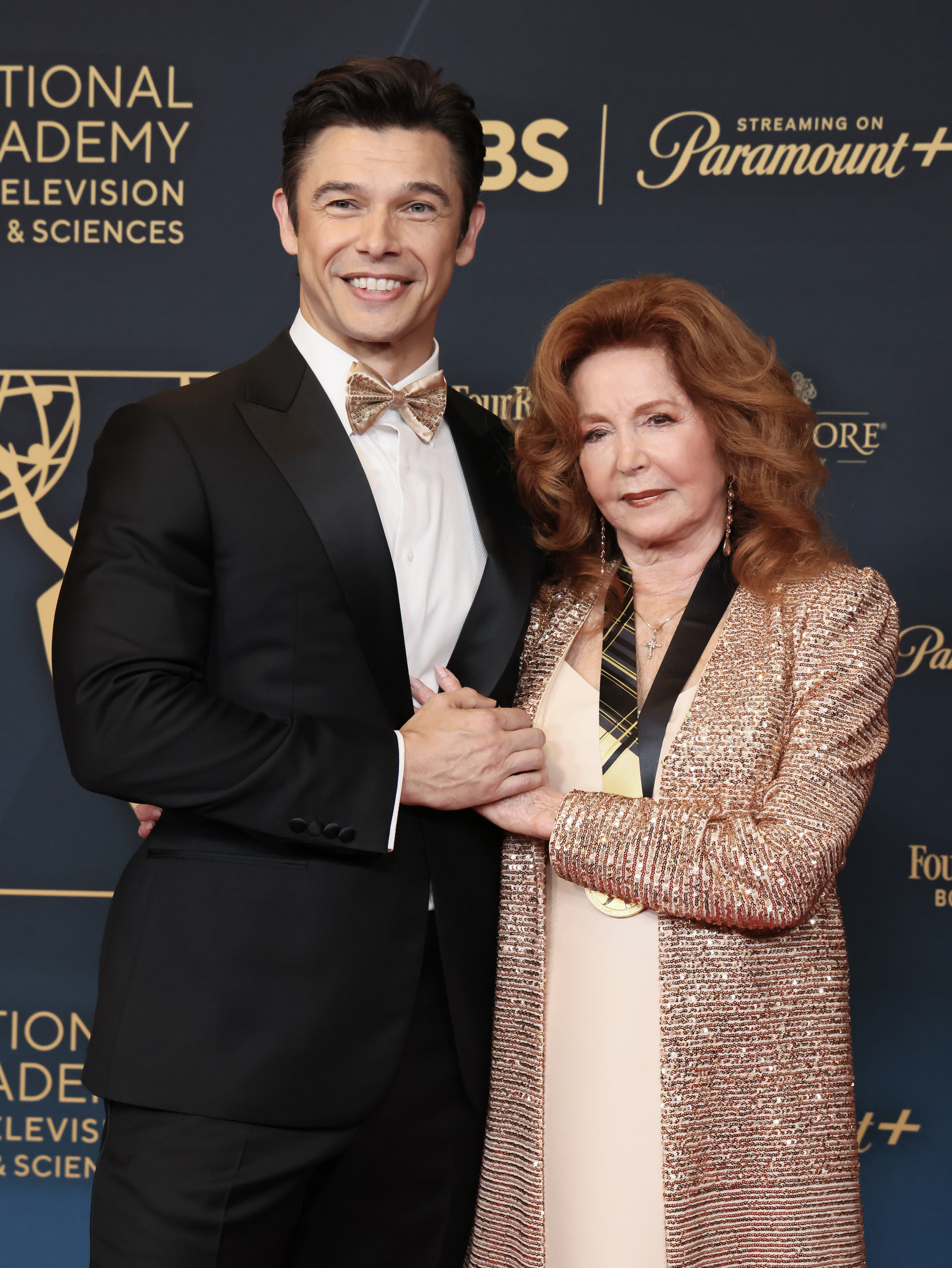 Paul Telfer and Suzanne Rogers attend the 51st annual Daytime Emmys Awards on June 7, 2024, in Los Angeles, California | Source: Getty Images