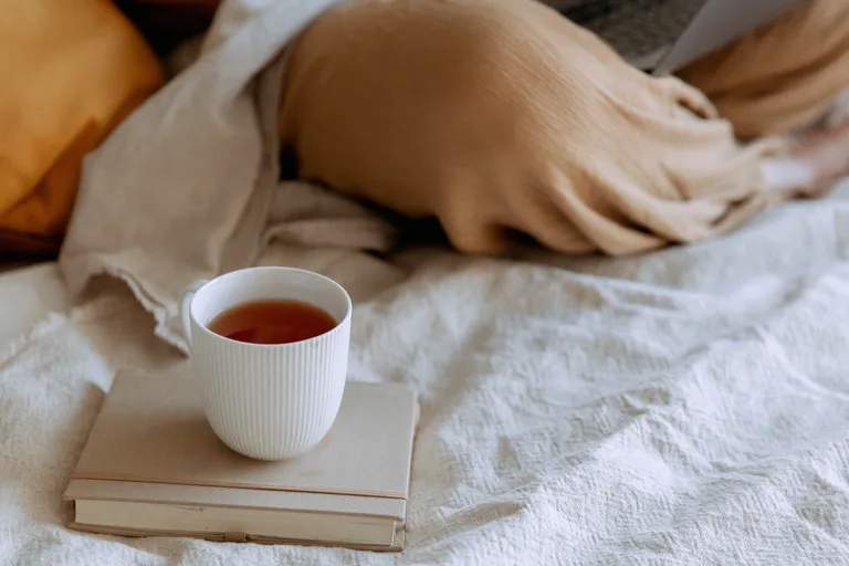 Ich machte mir einen Tee und ging wieder ins Bett. | Quelle: Pexel