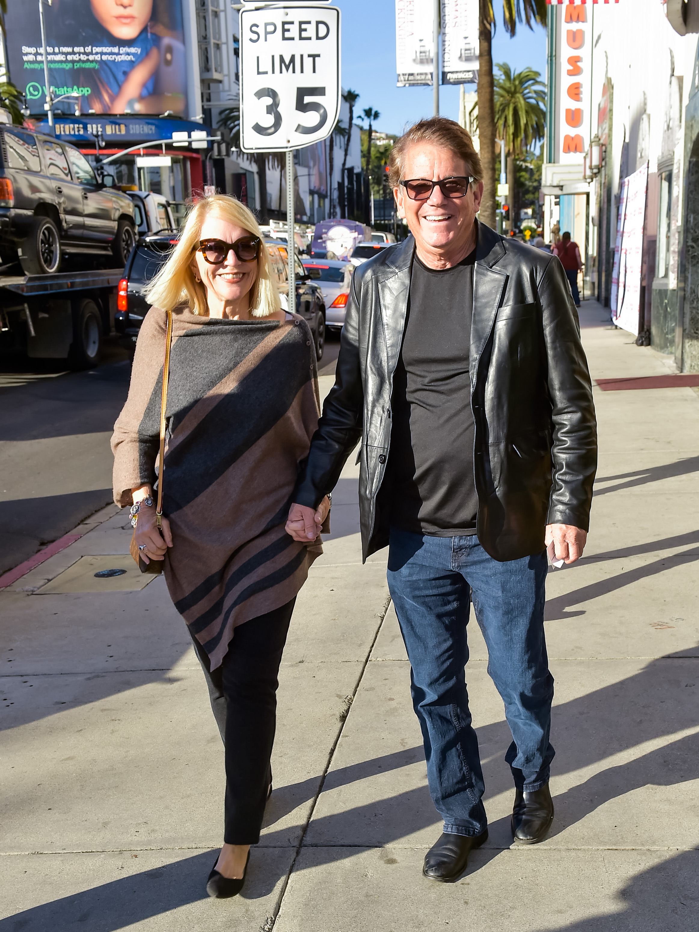 Sharon MaHarry and Anson Williams in Los Angeles, California, on November 17, 2022 | Source: Getty Images