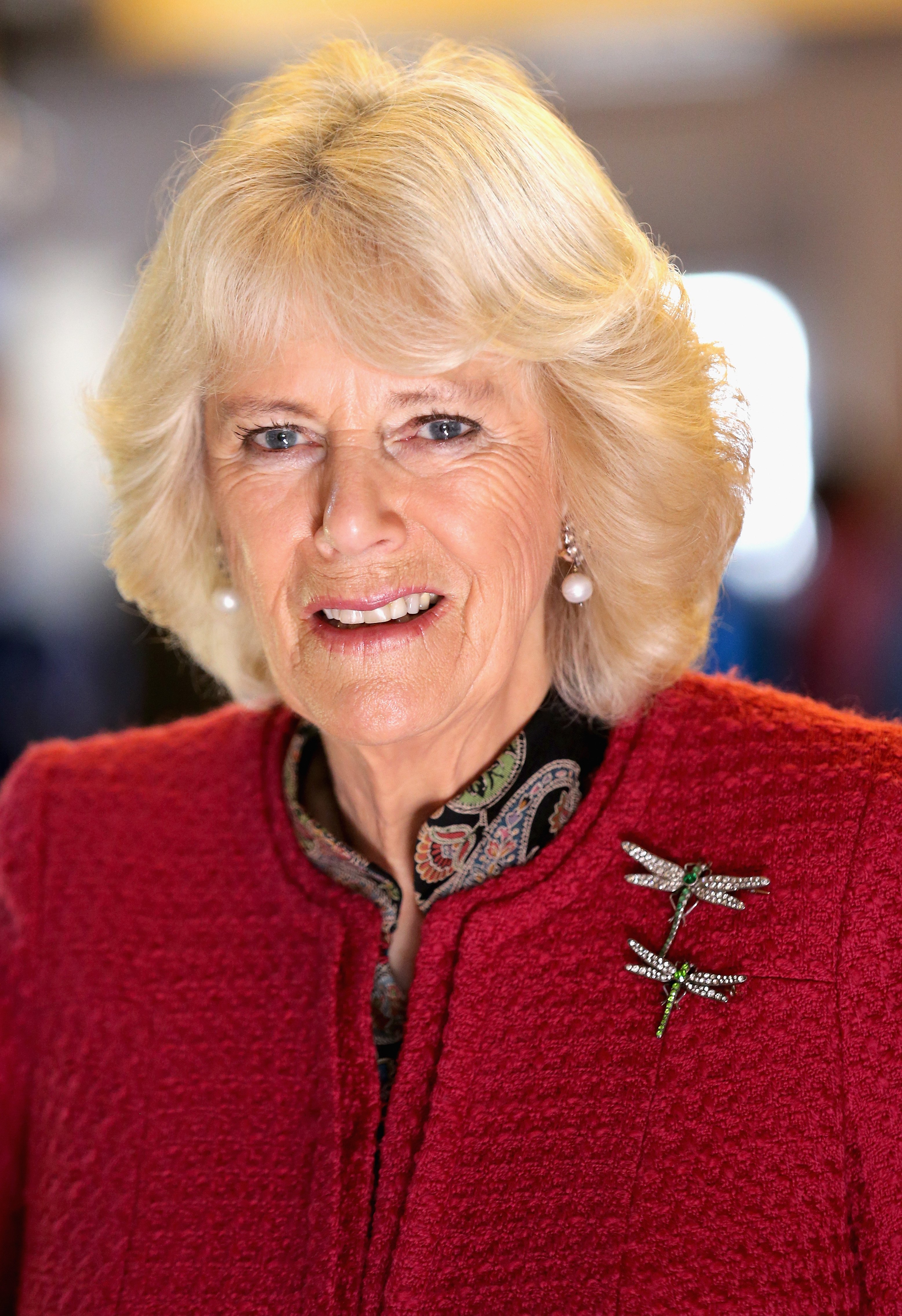 Camilla, Duchess of Cornwall, visits the New Inn in The Square as she meets residents and business owners of Stamford Bridge on February 18, 2016, in York, England. | Source: Getty Images