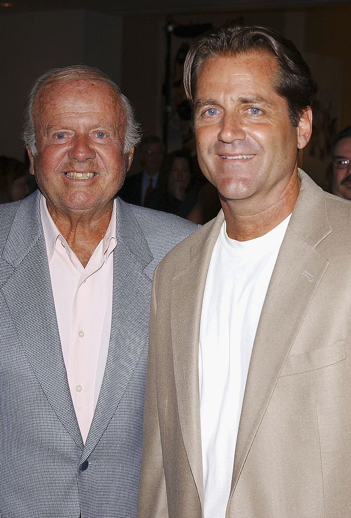  Dick Van Patten (left) and his son Jimmy Van Patten attend the Museum of Television and Radio Cocktail Party  | Getty Images