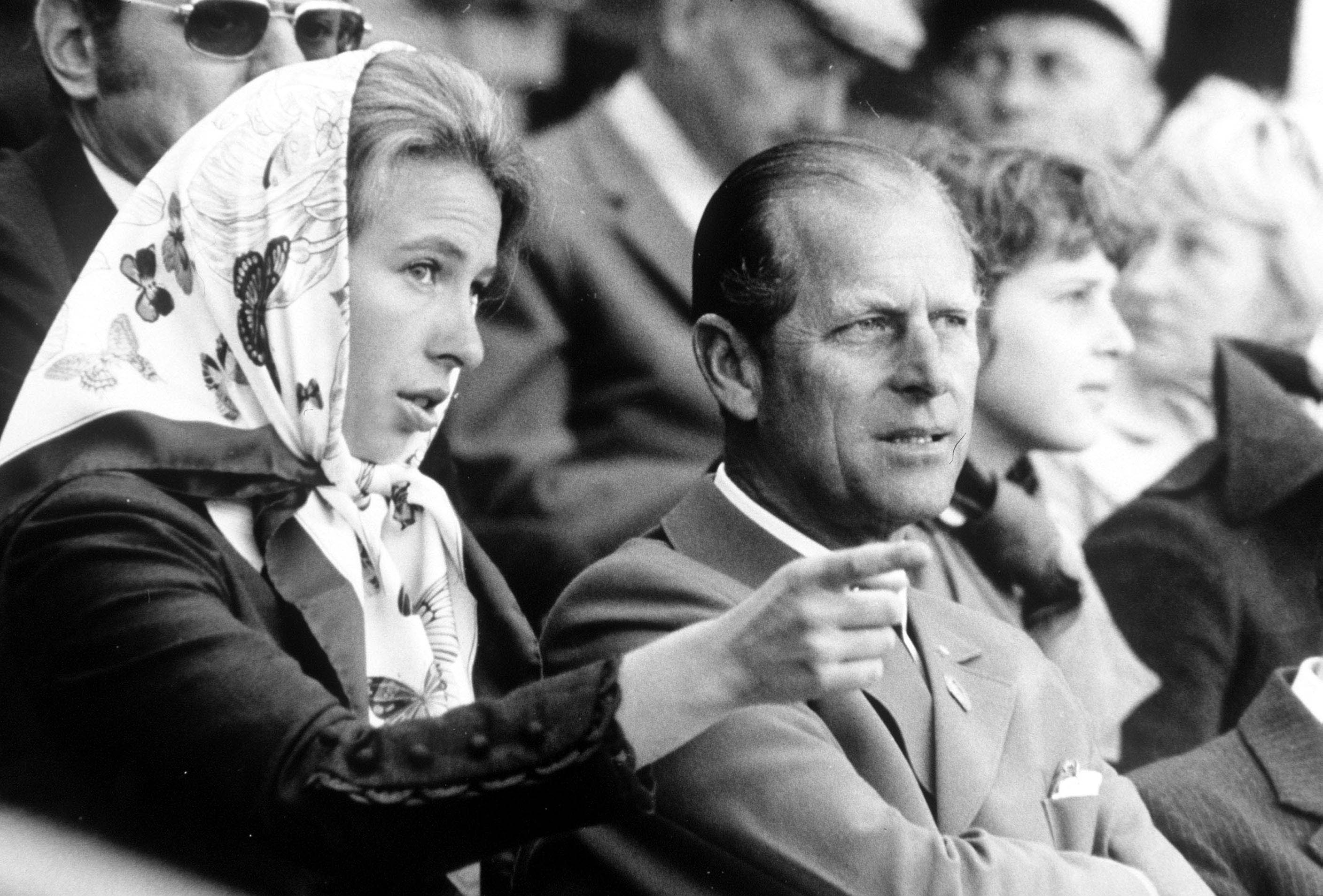 Princess Anne with her father Prince Phillip in Munich Germany 1972. | Source: Getty Images