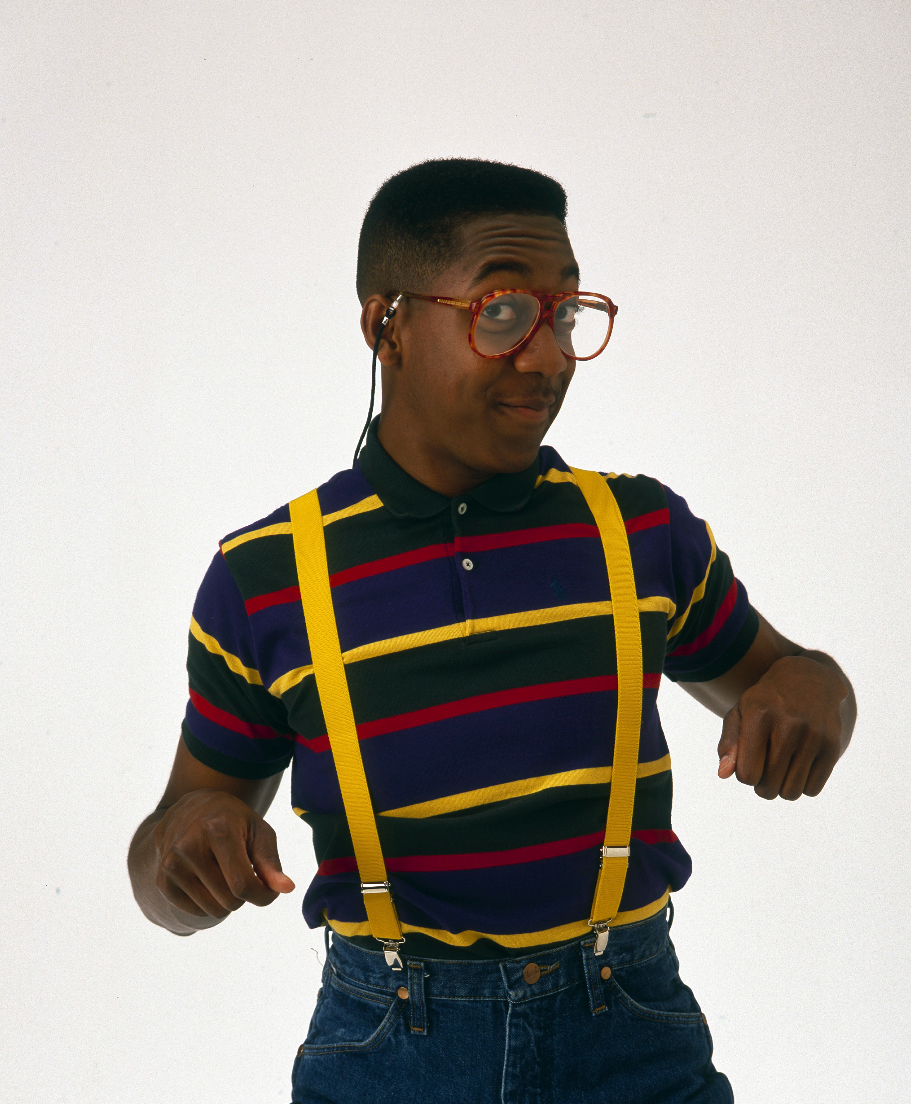 Jaleel White as Steve Urkel on "Family Matters" with the shoot date of August 8, 1994 | Source: Getty Images