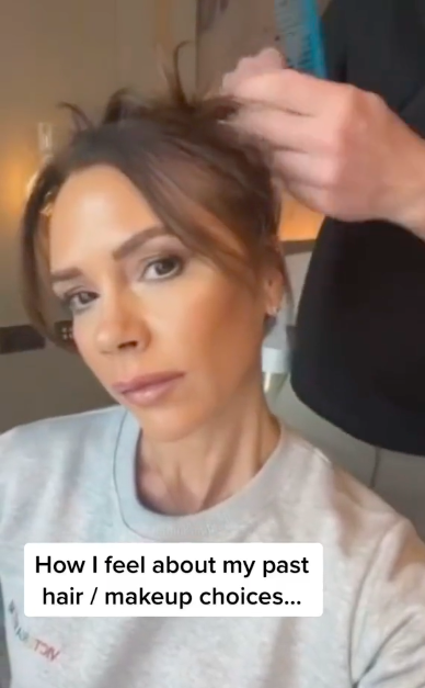 Victoria Beckham rating her past hairstyles, posted on October 18, 2022 | Source: TikTok/victoriabeckham