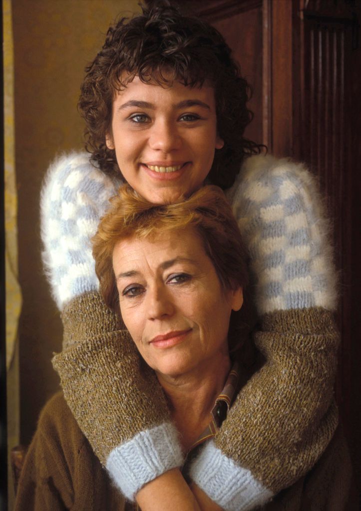 Annie Girardot et sa fille Giulia en 1980. l Source : Getty Images