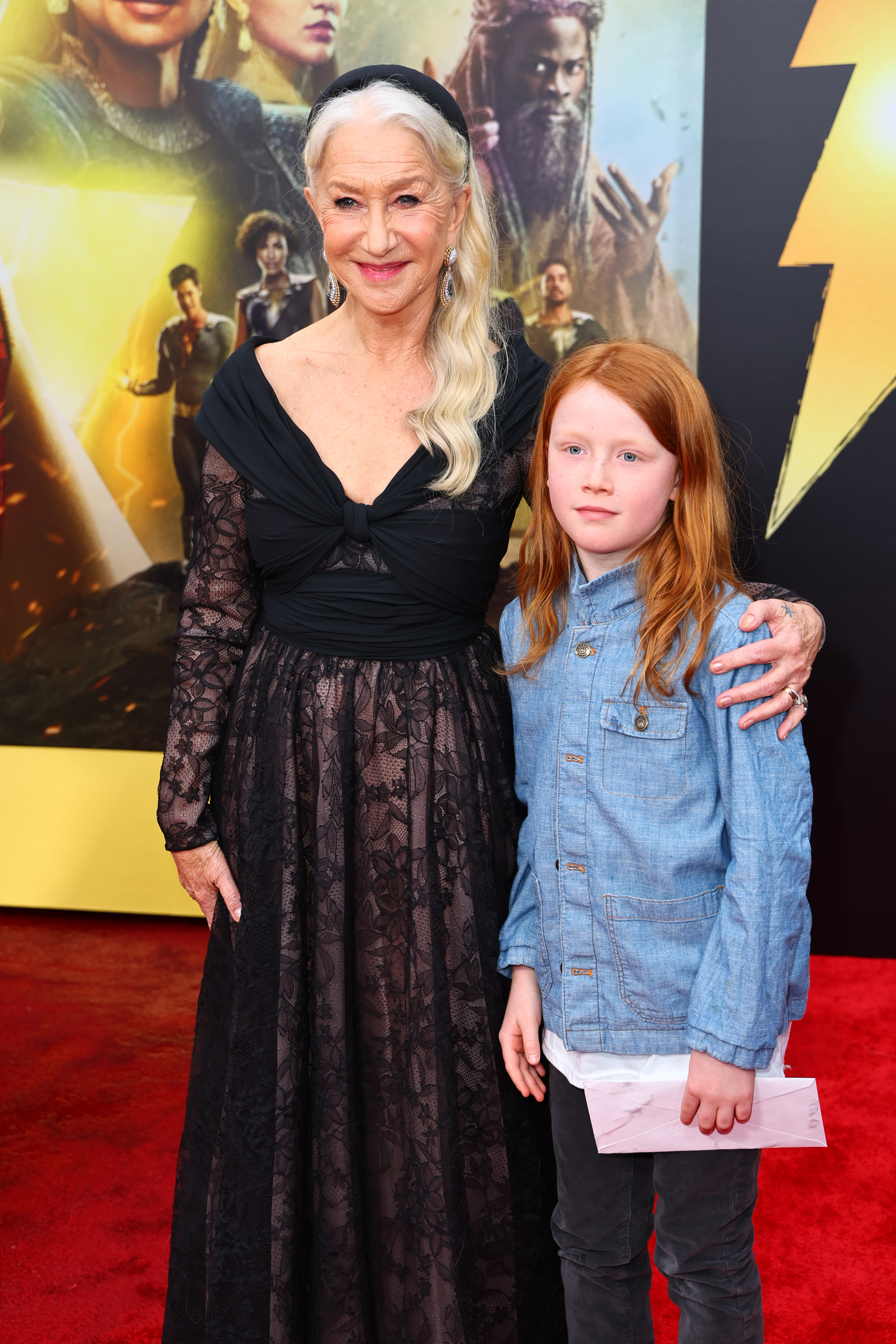 Helen Miren with her grandson Basil Mirren in Los Angeles in 2023 | Source: Getty Images