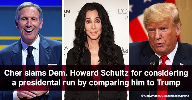 Cher slams Dem. Howard Schultz for considering a presidental run by comparing him to Trump