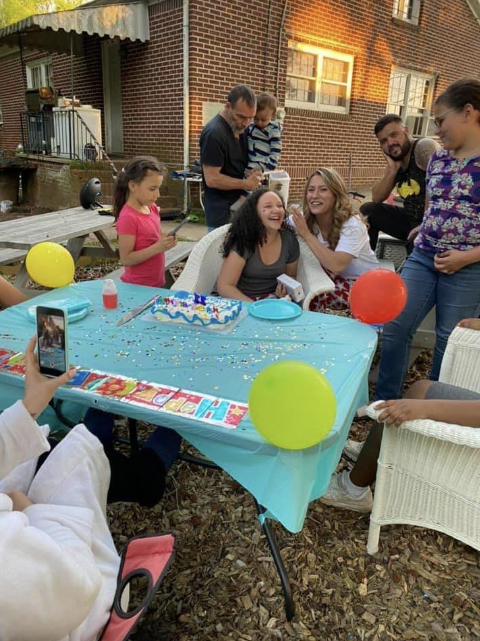 Ahliana Dickey with her mother and other loved ones during one of her birthday celebrations, as seen in a photo dated June 17, 2024 | Source: Facebook/stephanie.wetherbee