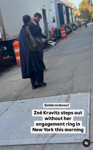 Zoë Kravitz and an unidentified man. | Source: Instagram/elderordonez1