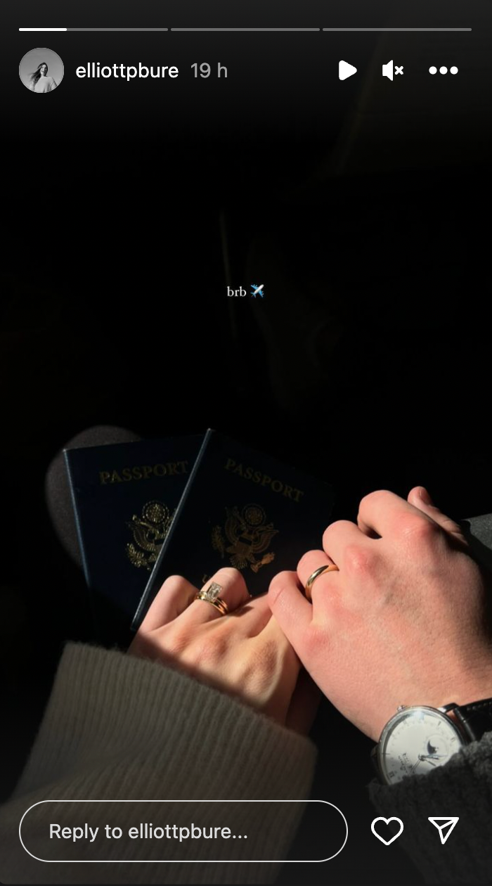 Lev and Elliott Bure during their wedding, dated January 2024 | Source: Instagram/ElliottPBure