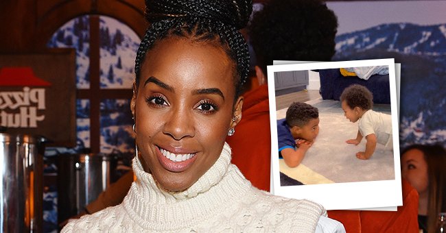 A photo collage of Kelly Rowland and her sons. | Photo: Instagram.com/kellyrowland Getty Images