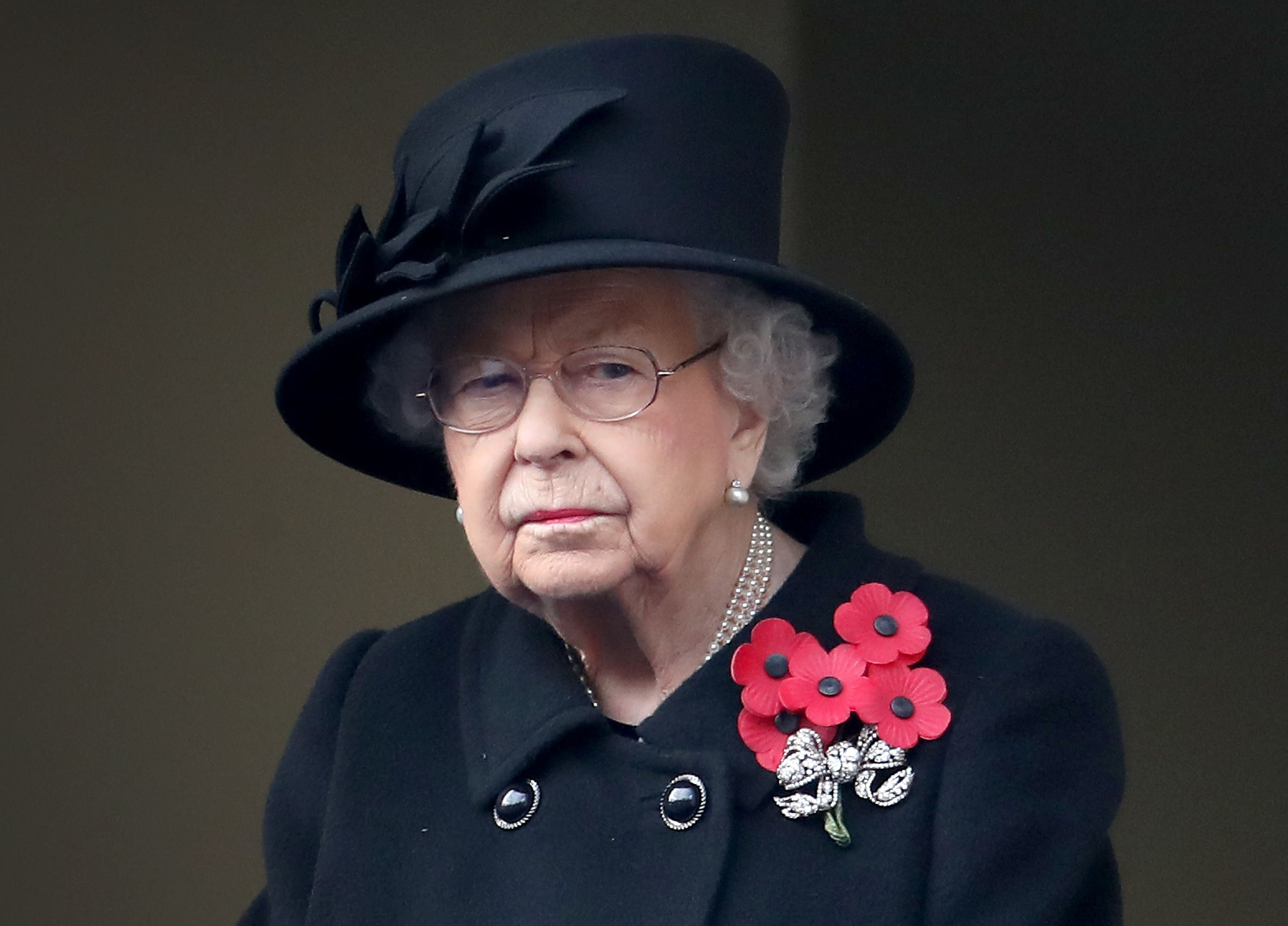Queen Elizabeth II at the Service of Remembrance at the Cenotaph at The Cenotaph on November 08, 2020  Photo: Getty Images