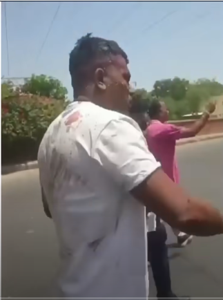 Vishwash Kumar Ramash the sole survivor of the doomed Indian flight seen walking away from the crash from a video posted on June 13, 2025 | Source: YouTube/SkyNewsAustralia