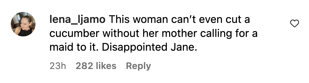 Screenshot of comments on Jane Fonda's Instagram post. | Source: Instagram/JaneFonda