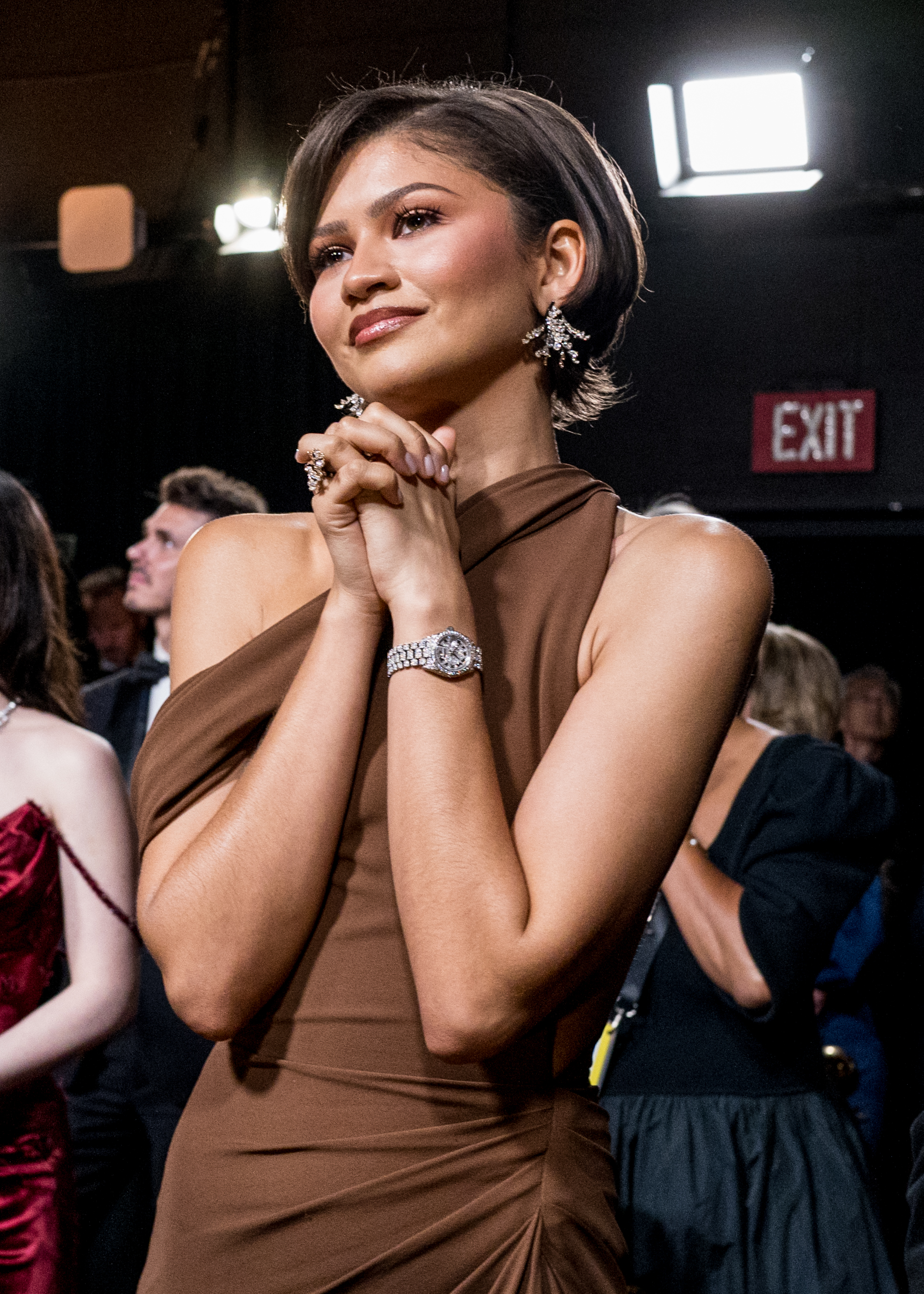 Zendaya with her striking jewelry, including her Rolex, on full display. | Source: Getty Images