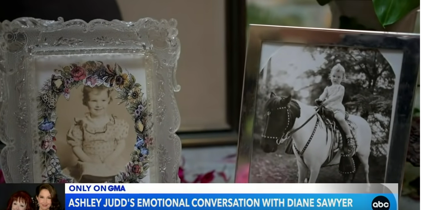 Ashley Judd set up an altar for her mother | Source: YouTube.com/Good Morning America
