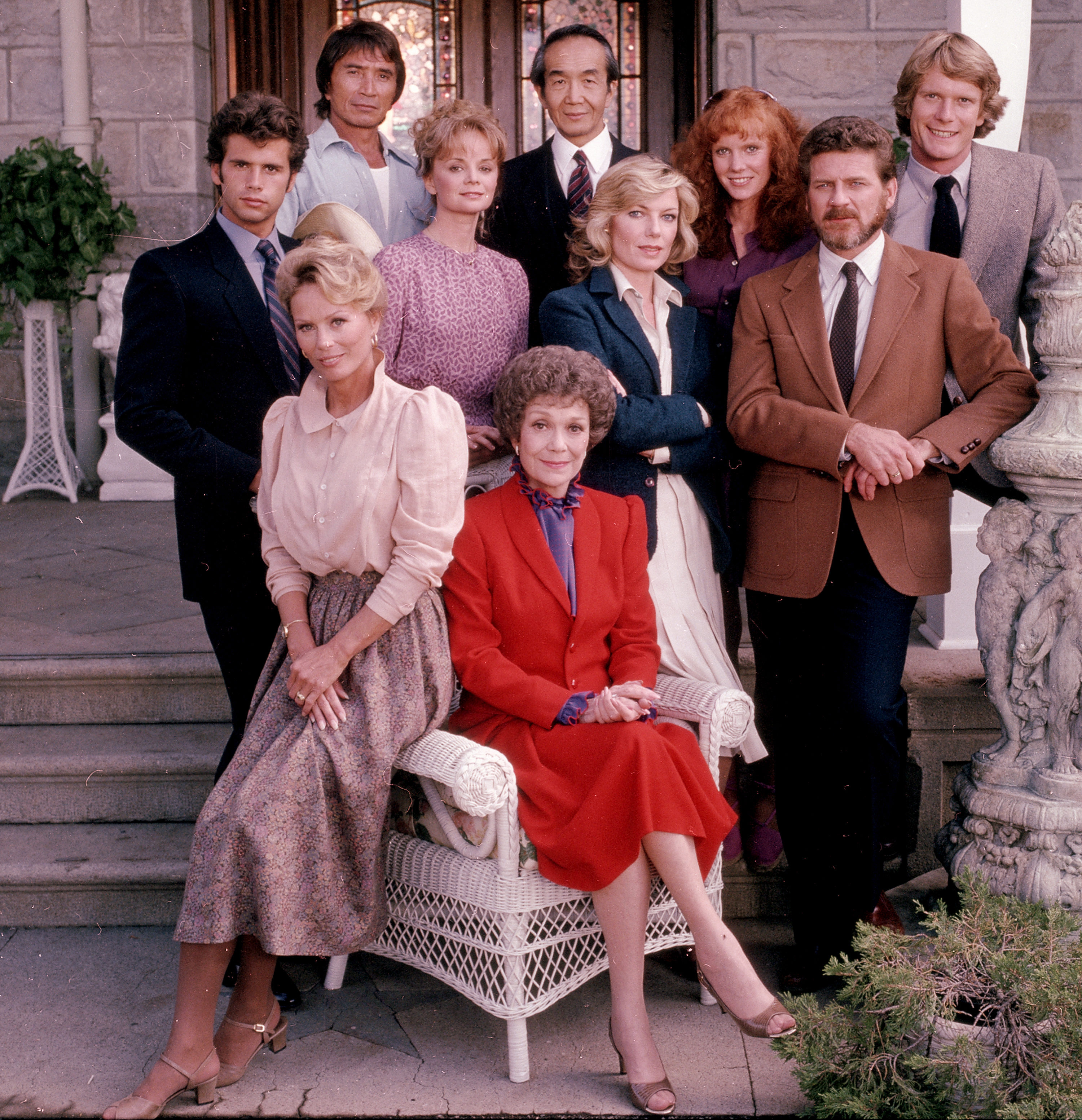 The cast from the premiere season of "Falcon Crest," dated 1981 | Source: Getty Images