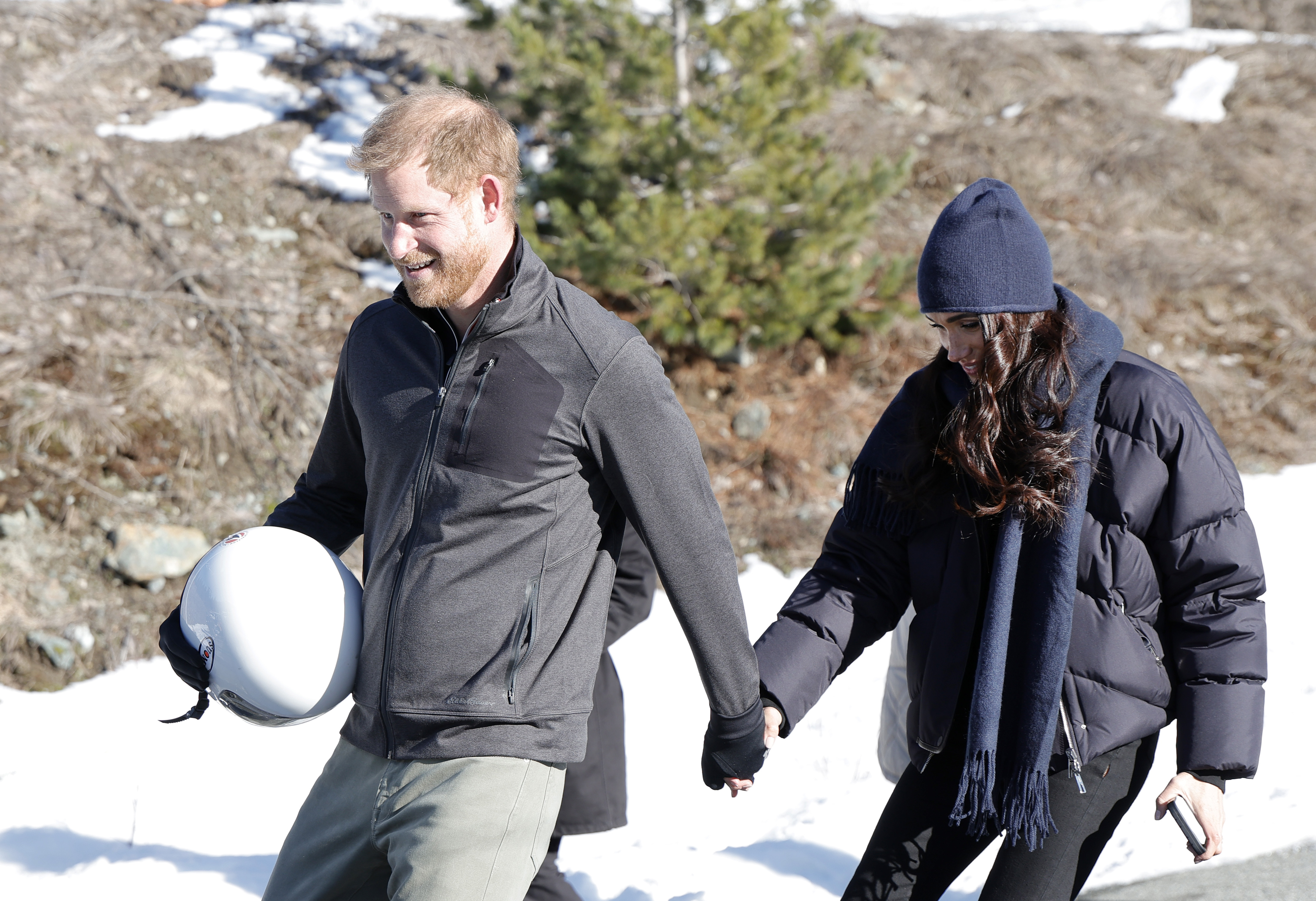 Prince Harry and Meghan Markle at the Invictus Games Vancouver Whistlers 2025's One Year To Go Winter Training Camp on February 15, 2024 | Source: Getty Images