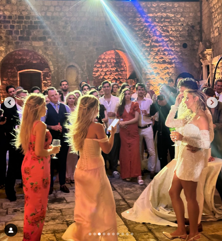 Liam Stewart and Nicole Artukovich's wedding ceremony as seen in an Instagram post dated June 2, 2024 | Source: Instagram/chanellegrace