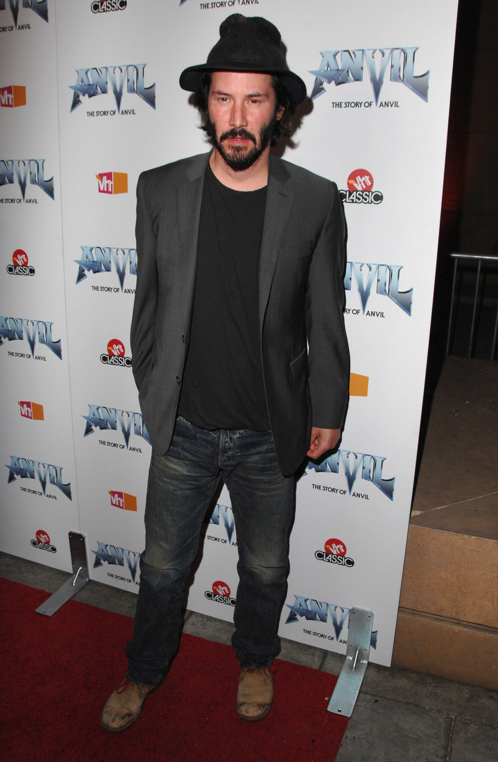 Keanu Reeves at the premiere of "Anvil! The Story Of Anvil" in Los Angeles, California, on April 7, 2009. | Source: Getty Images