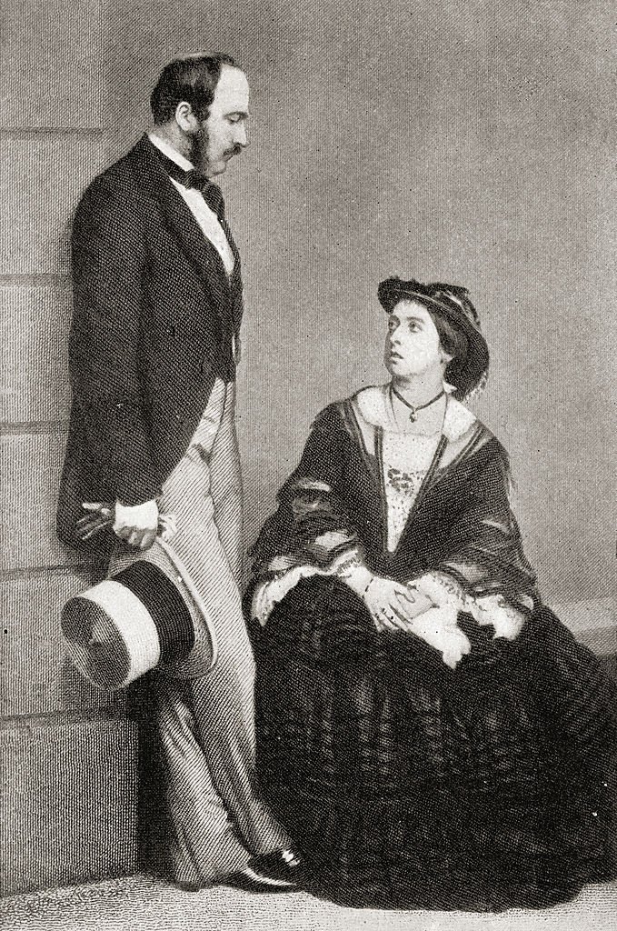 La reina Victoria y su esposo Albert, el príncipe consorte, en 1860. | Foto: Getty Images