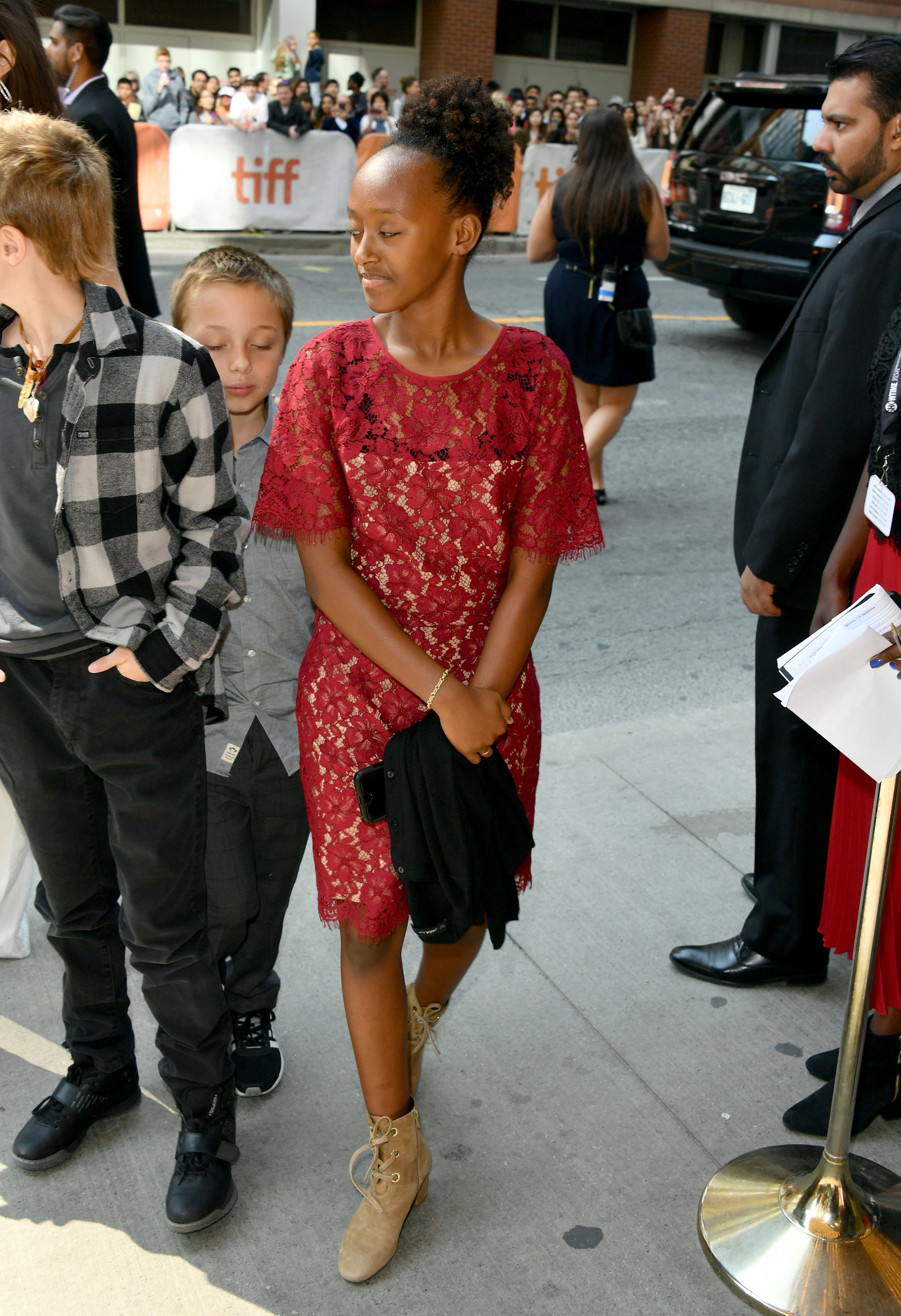 Zahara Jolie-Pitt attends "The Breadwinner" premiere during the 2017 Toronto International Film Festival on September 10, 2017 in Toronto, Canada. | Source: Getty Images