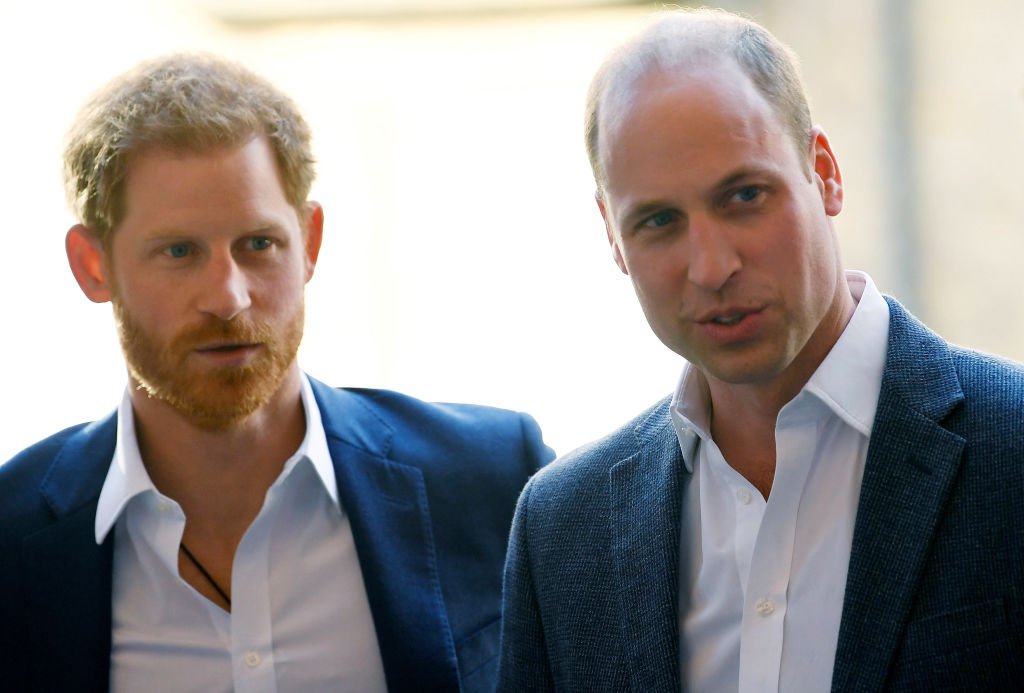 Prince William, Duke of Cambridge and Prince Harry attend the opening of the Greenhouse Sports Centre on April 26, 2018 in London | Photo: GettyImages