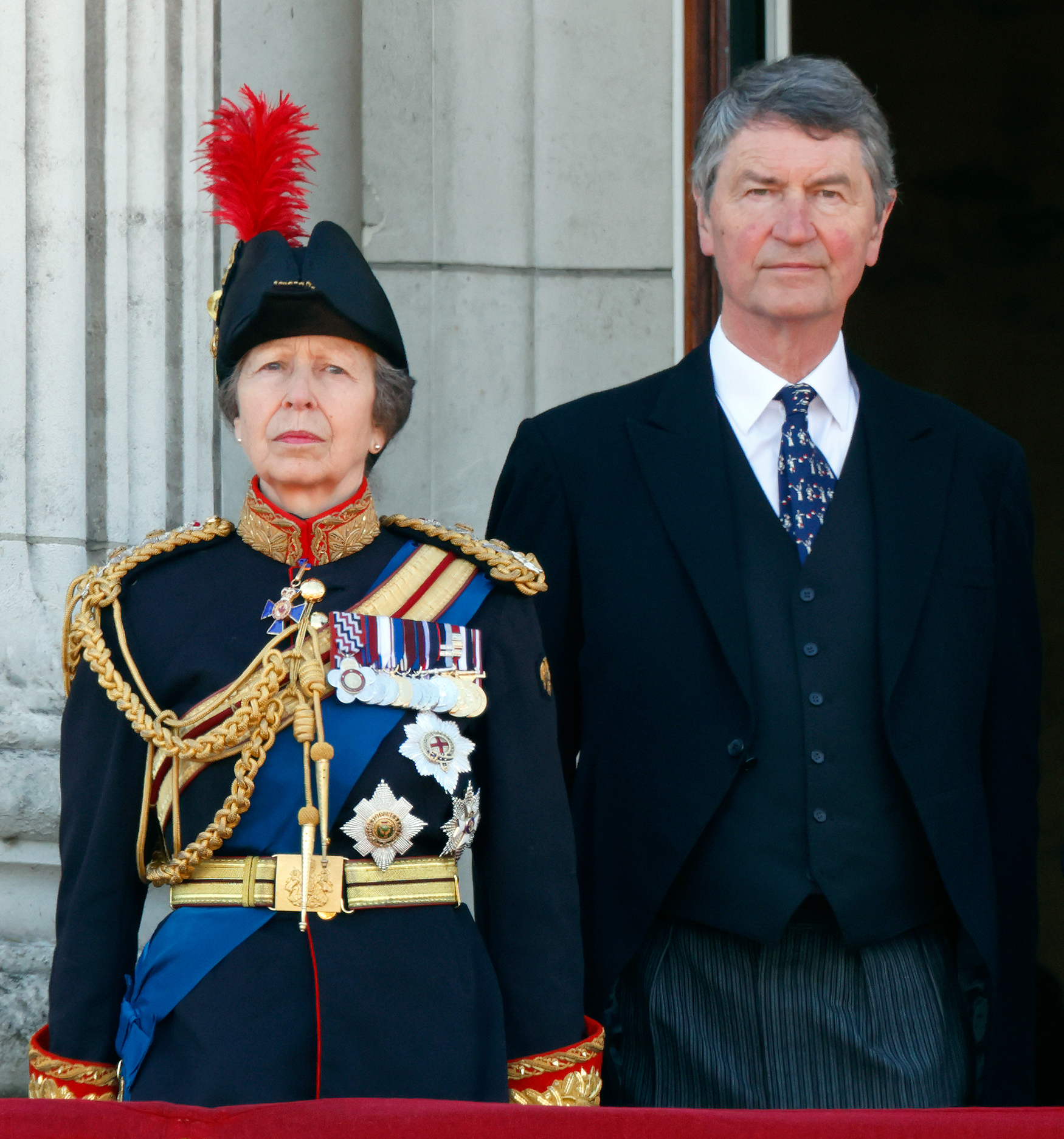 Princess Anne and Vice Admiral Sir Timothy Laurence at Trooping The Colour in London, England on June 15, 2024 | Source: Getty Images