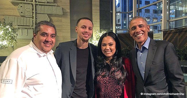 Barack Obama enjoyed an evening without Michelle at a restaurant full of celebrities 