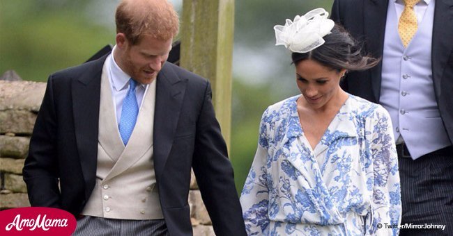 Harry helps Meghan avoid embarrassment during 'slippery' moment at Diana’s niece's wedding