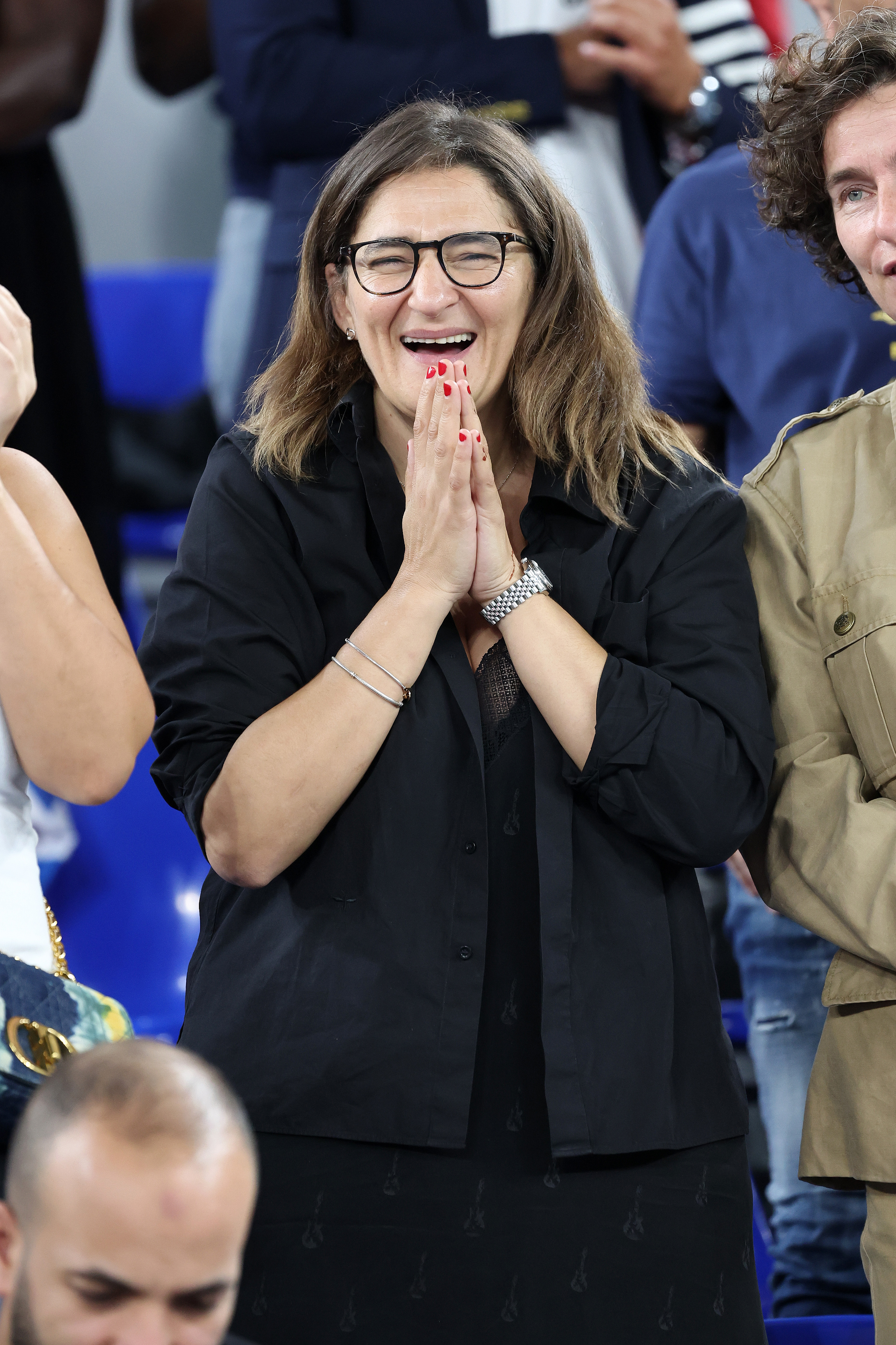 Fayza Lamari at the FIFA World Cup Qatar 2022 Group D match between France and Denmark on November 26, 2022, in Doha, Qatar. | Source: Getty Images