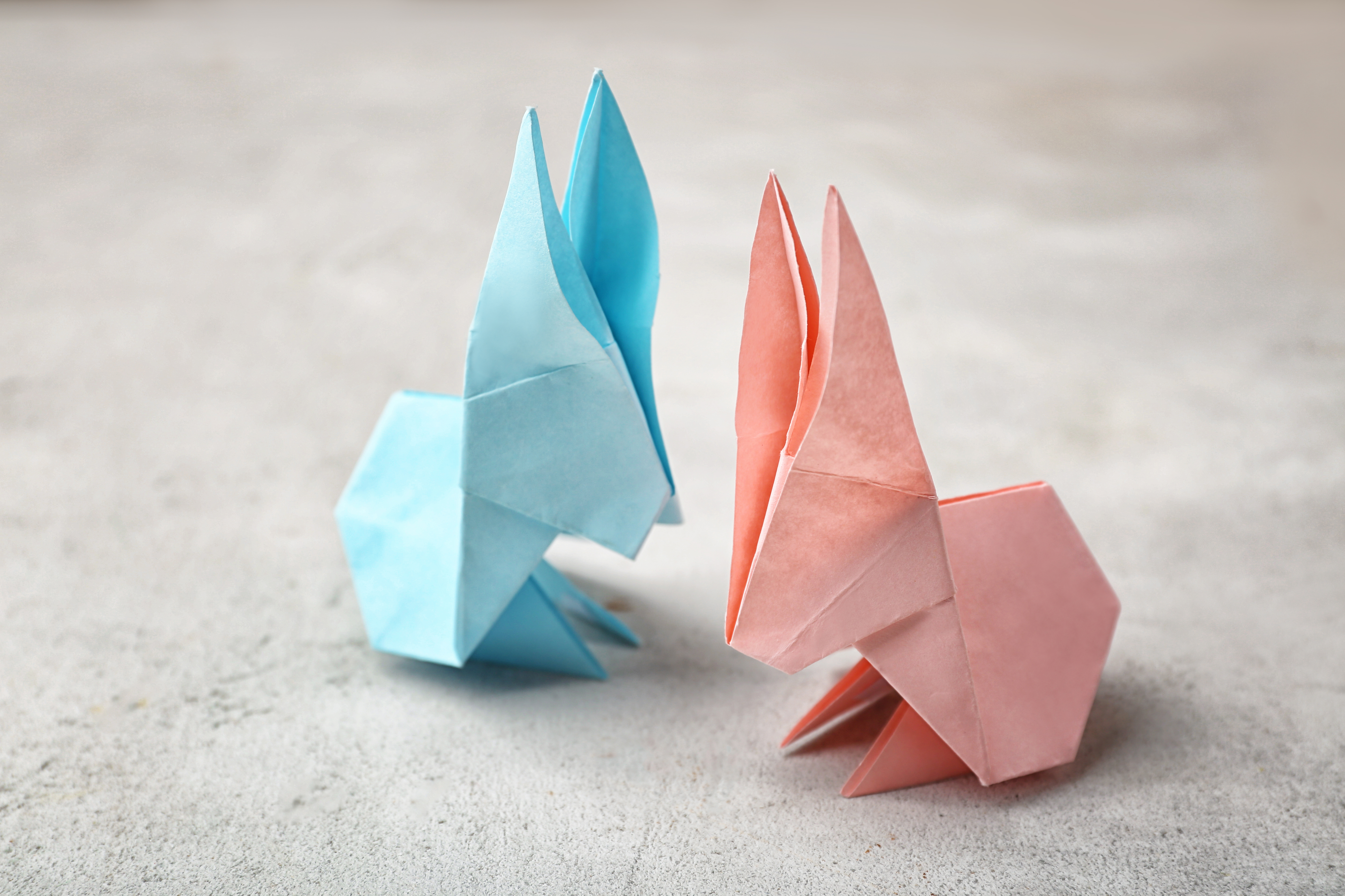 Origami paper bunnies | Source: Shutterstock